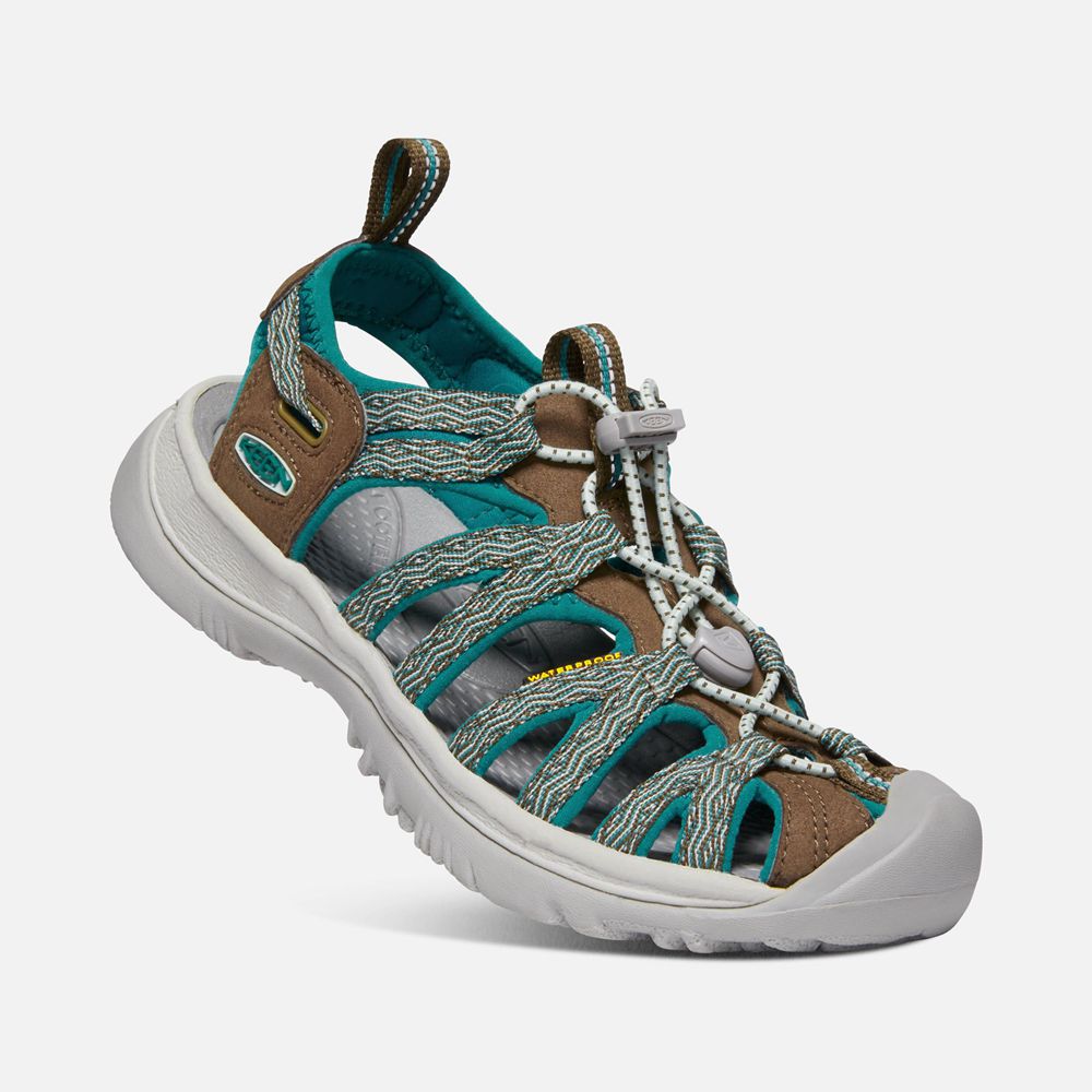 Keen Outdoor Sandalet Kadın Gri/Mavi - Whisper - Türkiye NBZD41257